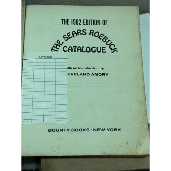 1969 Reprint of 1902 Edition The Sears Roebuck Catalog Paperback Book Vintage - Picture 5 of 10